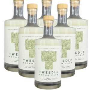 Six bottles of Tweedle Botanicals